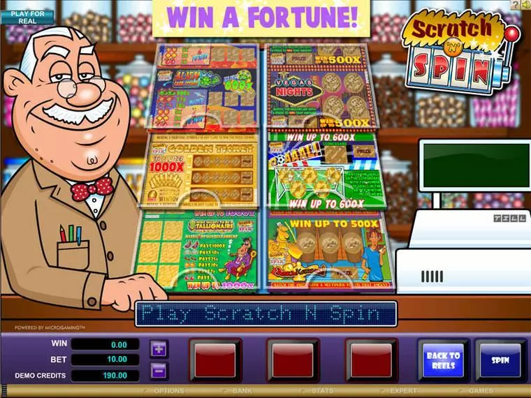  Bonus 1 at Scratch n Spin 3 Reel Mobile Real Slot created by Microgaming