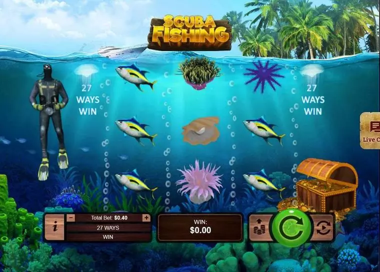  Main Screen Reels at Scuba Fishing 3 Reel Mobile Real Slot created by RTG