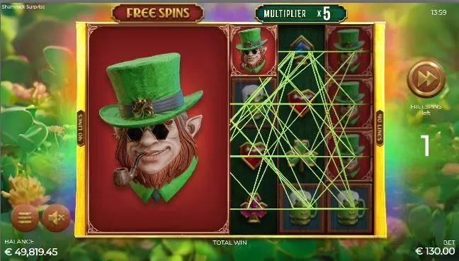  Introduction Screen at Shamrock Surprise 6 Reel Mobile Real Slot created by Armadillo Studios