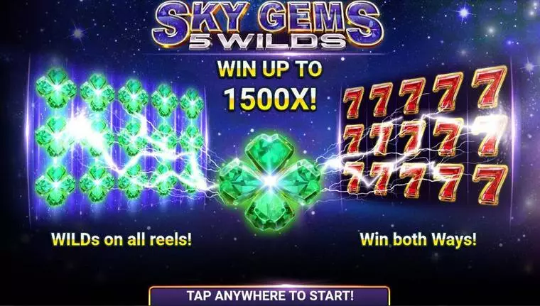 Bonus 1 at Sky Gems 5 Wilds 5 Reel Mobile Real Slot created by Booongo