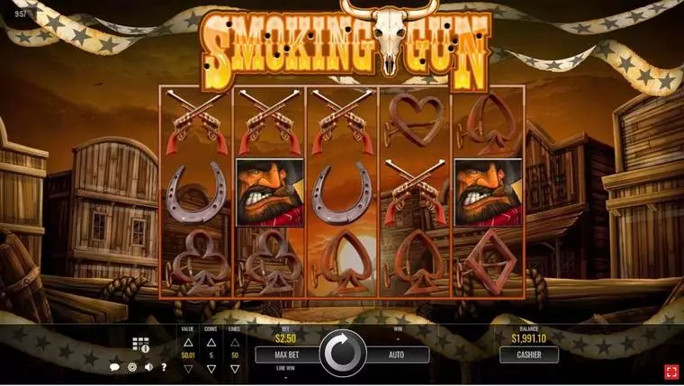  Main Screen Reels at Smoking Gun 5 Reel Mobile Real Slot created by Rival