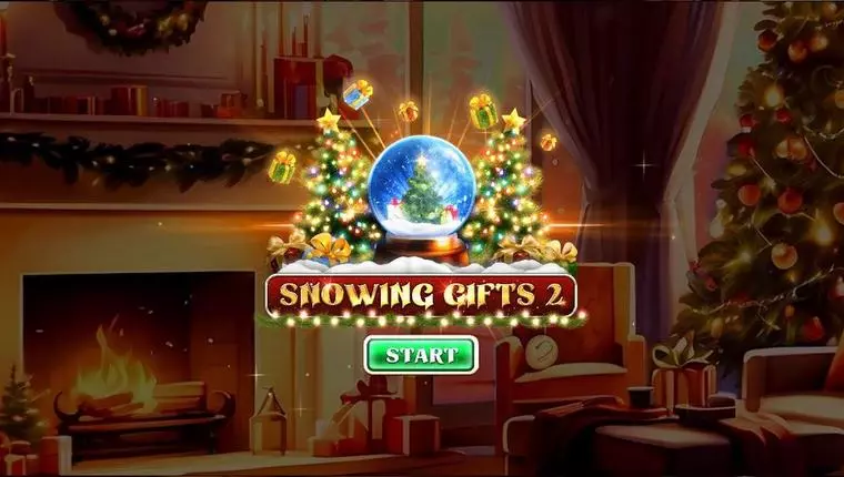  Introduction Screen at Snowing Gifts 2 5 Reel Mobile Real Slot created by Spinomenal