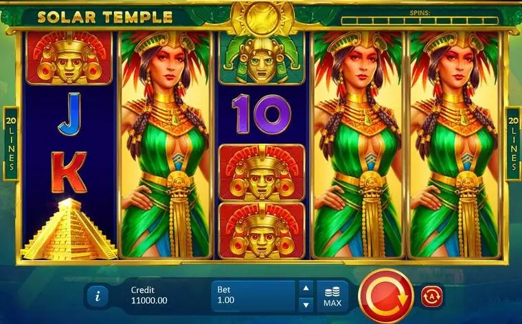 Main Screen Reels at Solar Temple 5 Reel Mobile Real Slot created by Playson