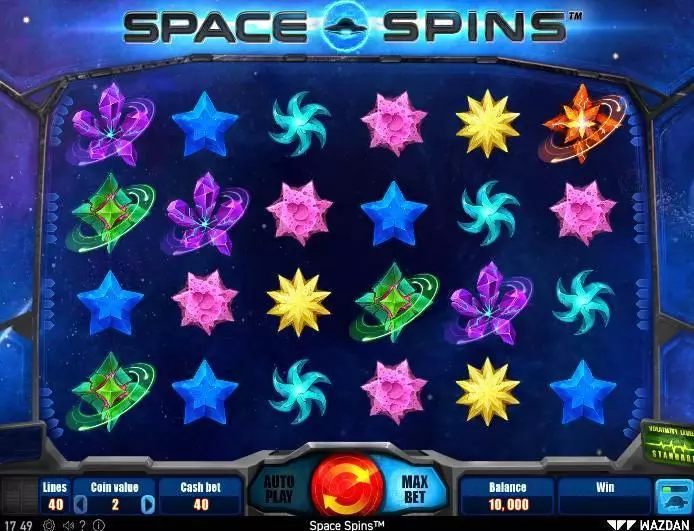  Main Screen Reels at Space Spins 6 Reel Mobile Real Slot created by Wazdan