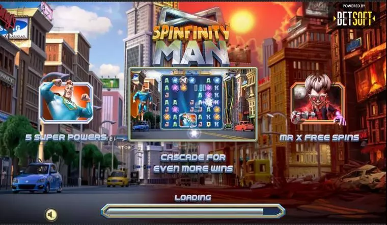  Info and Rules at Spinfinity Man 7 Reel Mobile Real Slot created by BetSoft