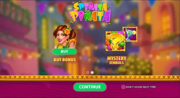  Introduction Screen at Spiñata Piñata 6 Reel Mobile Real Slot created by StakeLogic