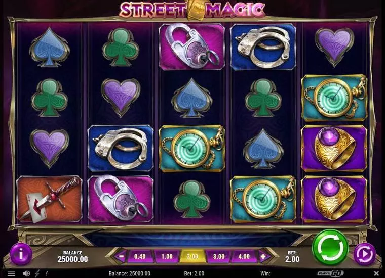  Main Screen Reels at Street Magic 5 Reel Mobile Real Slot created by Play'n GO