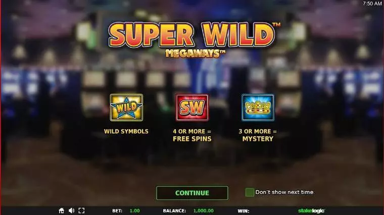  Info and Rules at Super Wild Megaways 6 Reel Mobile Real Slot created by StakeLogic