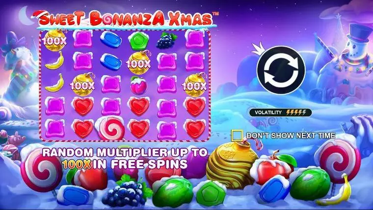  Info and Rules at Sweet Bonanza Xmas 6 Reel Mobile Real Slot created by Pragmatic Play