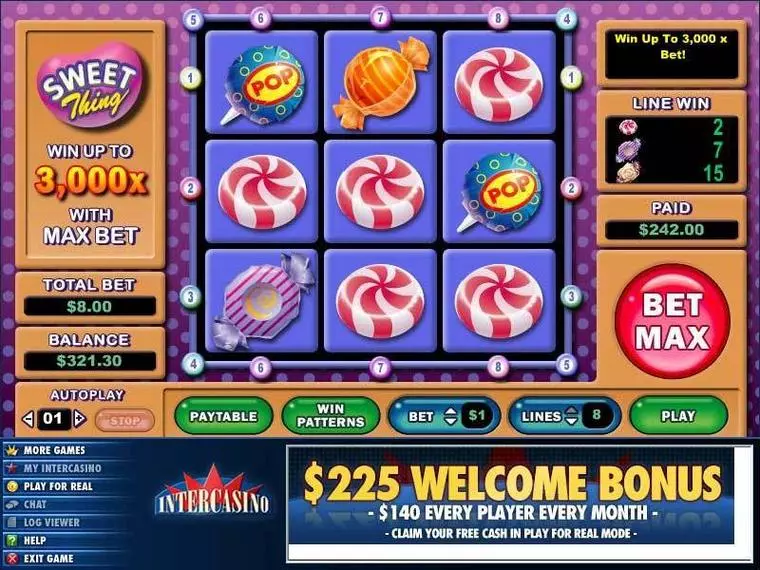  Main Screen Reels at Sweet Thing 9 Reel Mobile Real Slot created by CryptoLogic