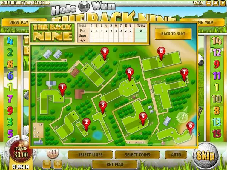  Bonus 1 at The Back Nine 5 Reel Mobile Real Slot created by Rival