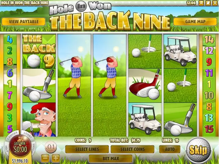  Bonus 3 at The Back Nine 5 Reel Mobile Real Slot created by Rival