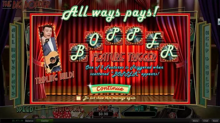  Info and Rules at The Big Bopper 6 Reel Mobile Real Slot created by RTG