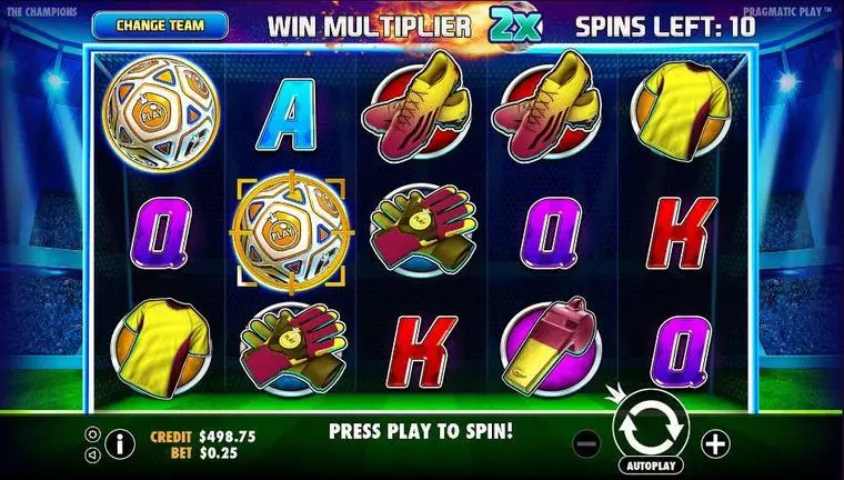  Main Screen Reels at The Champions 3 Reel Mobile Real Slot created by Pragmatic Play