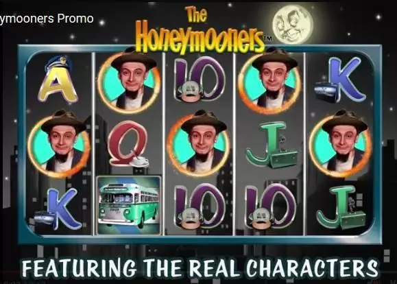  Main Screen Reels at The Honeymooners 5 Reel Mobile Real Slot created by 2 by 2 Gaming