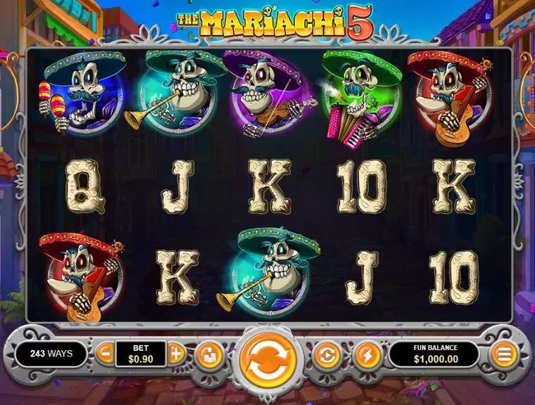  Main Screen Reels at The Mariachi 5 5 Reel Mobile Real Slot created by RTG