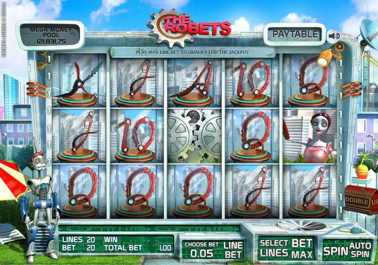  Main Screen Reels at The Robets 5 Reel Mobile Real Slot created by Sheriff Gaming