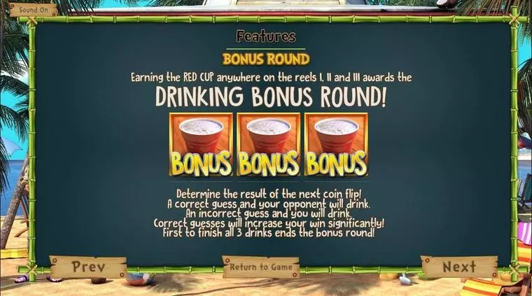  Info and Rules at The Tipsy Tourist 5 Reel Mobile Real Slot created by BetSoft