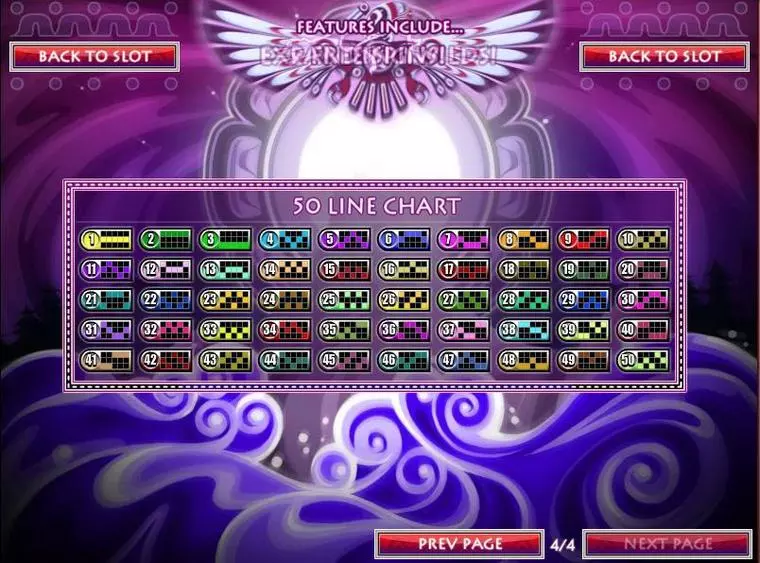  Info and Rules at Thunderbird 5 Reel Mobile Real Slot created by Rival