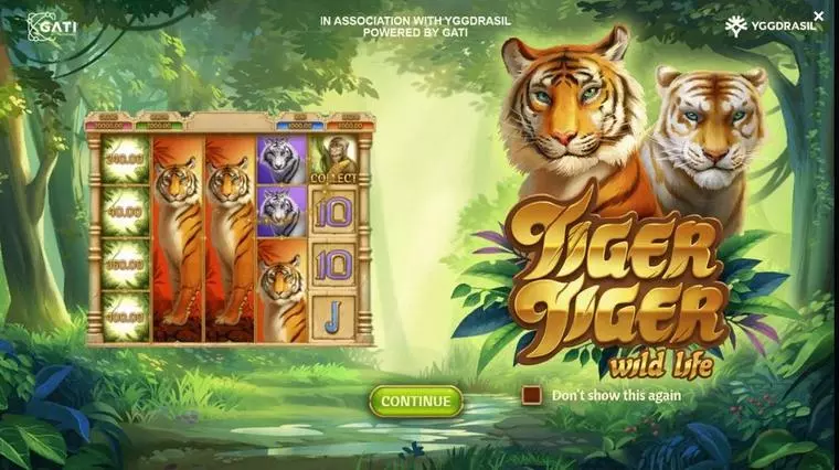  Free Spins Feature at Tiger Tiger Wild Life 5 Reel Mobile Real Slot created by G.games