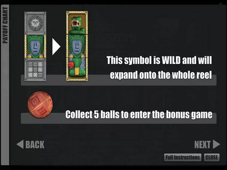  Bonus 1 at Tikal Treasure 5 Reel Mobile Real Slot created by Slotland Software