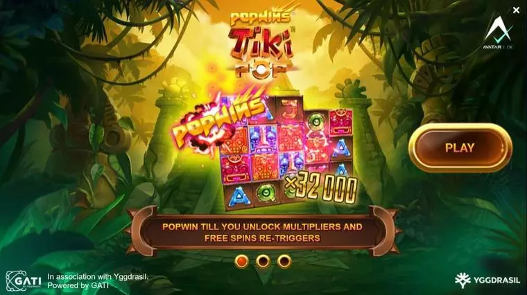  Info and Rules at TikiPop 5 Reel Mobile Real Slot created by AvatarUX
