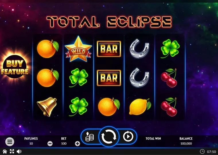  Main Screen Reels at Total Eclipse 5 Reel Mobile Real Slot created by Apparat Gaming