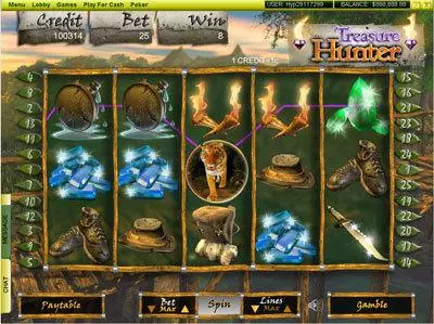  Main Screen Reels at Treasure Hunter 5 Reel Mobile Real Slot created by Player Preferred