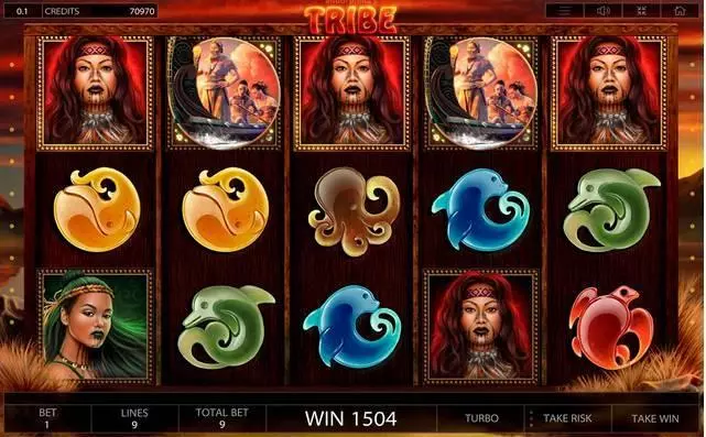  Main Screen Reels at Tribe 5 Reel Mobile Real Slot created by Endorphina