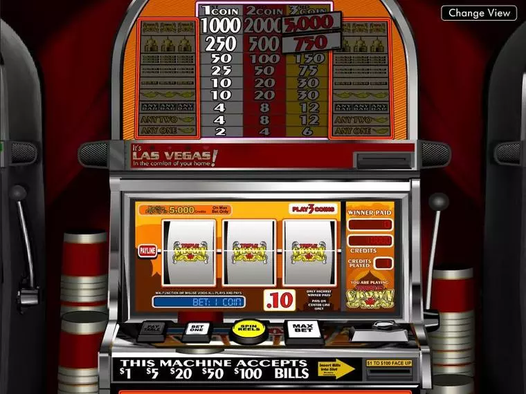  Introduction Screen at Triple Crown 3 Reel Mobile Real Slot created by BetSoft