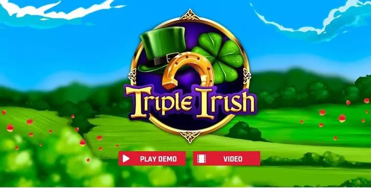  Introduction Screen at Triple Irish 5 Reel Mobile Real Slot created by Red Rake Gaming