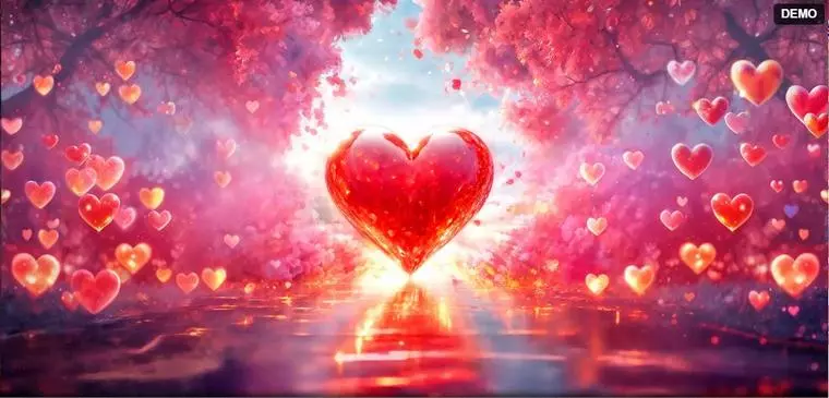  Introduction Screen at Triple Valentine 5 Reel Mobile Real Slot created by Red Rake Gaming