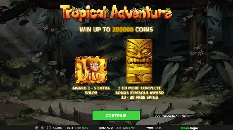  Free Spins Feature at Tropical Adventure 5 Reel Mobile Real Slot created by StakeLogic