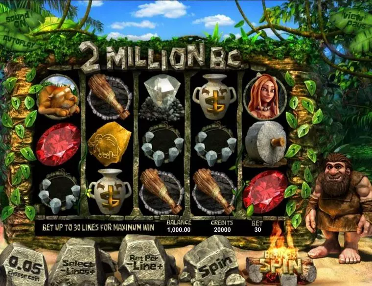  Main Screen Reels at Two Million BC 5 Reel Mobile Real Slot created by BetSoft
