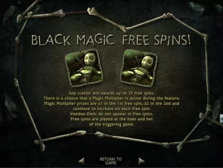  Info and Rules at Voodoo Magic 5 Reel Mobile Real Slot created by RTG