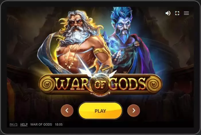  Info and Rules at War of Gods 5 Reel Mobile Real Slot created by Red Tiger Gaming