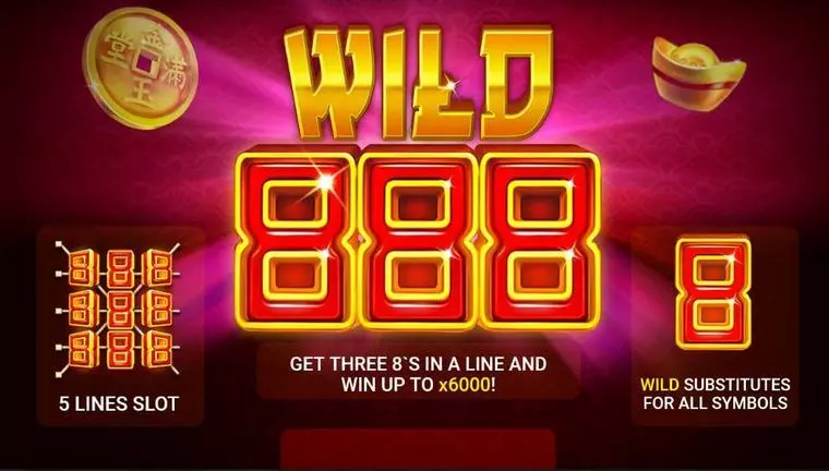  Info and Rules at Wild 888 3 Reel Mobile Real Slot created by Booongo