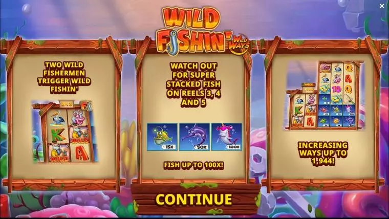  Free Spins Feature at Wild Fishin Wild Ways 5 Reel Mobile Real Slot created by Jelly Entertainment