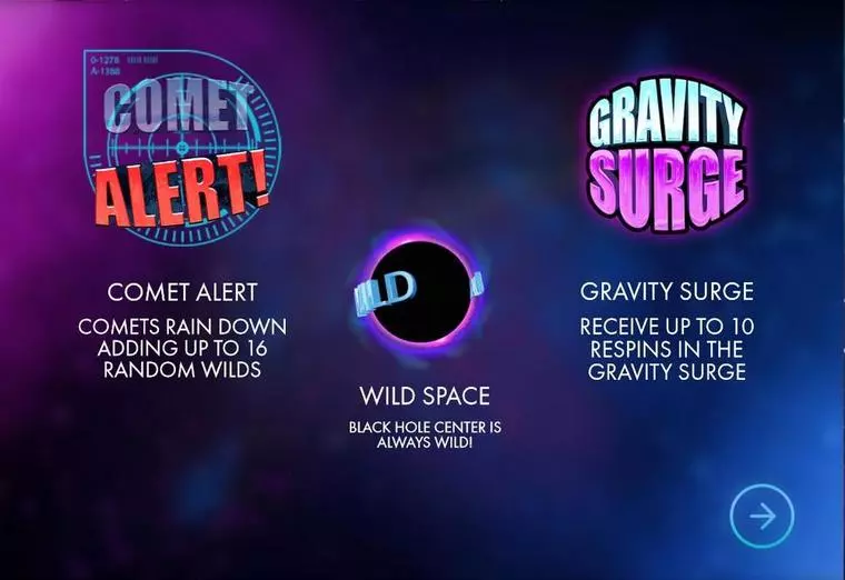  Info and Rules at Wild Space 1 Reel Mobile Real Slot created by Genesis