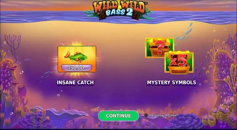  Introduction Screen at Wild Wild Bass 2 5 Reel Mobile Real Slot created by StakeLogic