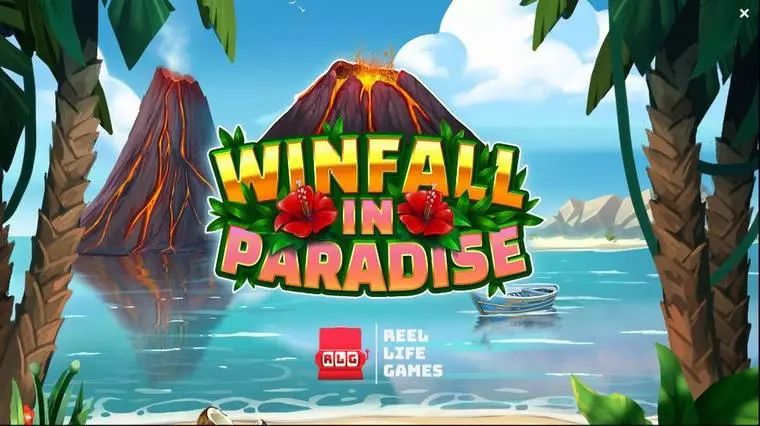  Introduction Screen at Winfall in Paradise 5 Reel Mobile Real Slot created by Reel Life Games