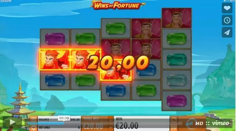  Main Screen Reels at Wins of Fortune 5 Reel Mobile Real Slot created by Quickspin