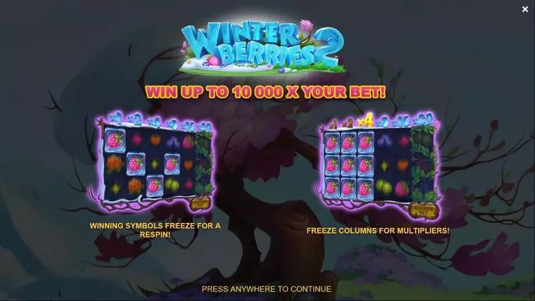  Info and Rules at Winterberries 2  5 Reel Mobile Real Slot created by Yggdrasil