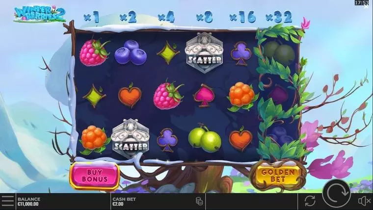  Main Screen Reels at Winterberries 2  5 Reel Mobile Real Slot created by Yggdrasil