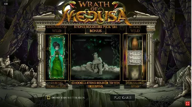  Info and Rules at Wrath of Medusa 5 Reel Mobile Real Slot created by Rival