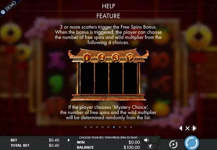  Free Spins Feature at Year of the dog 5 Reel Mobile Real Slot created by Genesis